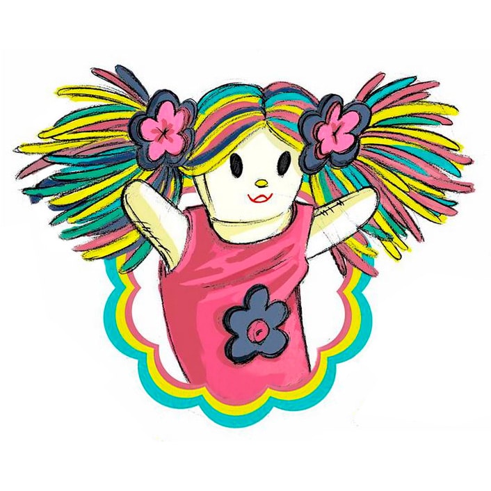 Mundo carolinas muñecos para dedos